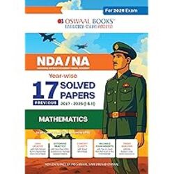 Oswaal Books NDA or NA Year-wise17 Solved Papers - Mathematics